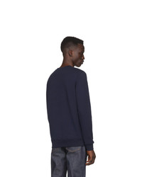 dunkelblaues bedrucktes Sweatshirt von A.P.C.