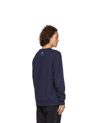 dunkelblaues bedrucktes Sweatshirt von Etro