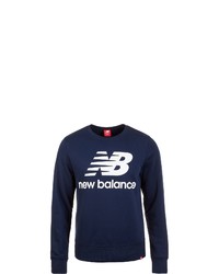 dunkelblaues bedrucktes Sweatshirt von New Balance