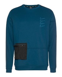 dunkelblaues bedrucktes Sweatshirt von Nike