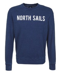 dunkelblaues bedrucktes Sweatshirt von North Sails