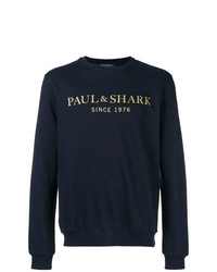 dunkelblaues bedrucktes Sweatshirt von Paul & Shark