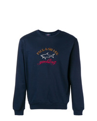 dunkelblaues bedrucktes Sweatshirt von Paul & Shark