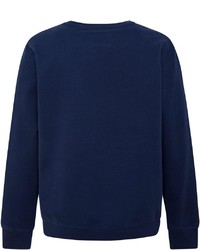 dunkelblaues bedrucktes Sweatshirt von Pepe Jeans