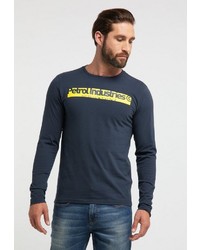 dunkelblaues bedrucktes Sweatshirt von Petrol Industries