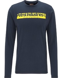 dunkelblaues bedrucktes Sweatshirt von Petrol Industries