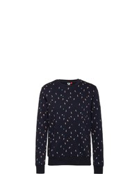 dunkelblaues bedrucktes Sweatshirt von Ragwear