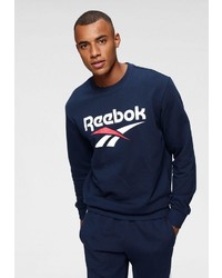 dunkelblaues bedrucktes Sweatshirt von Reebok Classic