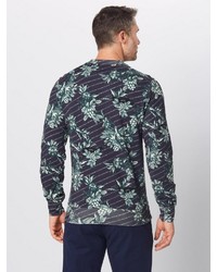 dunkelblaues bedrucktes Sweatshirt von Scotch & Soda