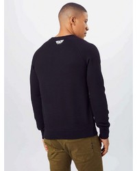 dunkelblaues bedrucktes Sweatshirt von Scotch & Soda