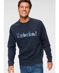 dunkelblaues bedrucktes Sweatshirt von Timberland