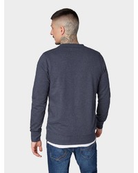 dunkelblaues bedrucktes Sweatshirt von Tom Tailor Denim