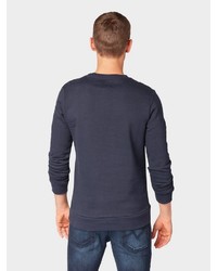 dunkelblaues bedrucktes Sweatshirt von Tom Tailor Denim