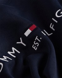 dunkelblaues bedrucktes Sweatshirt von Tommy Hilfiger