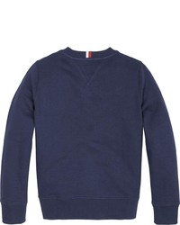 dunkelblaues bedrucktes Sweatshirt von Tommy Hilfiger