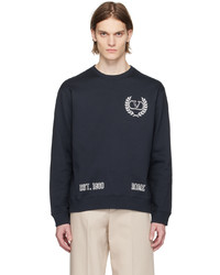 dunkelblaues bedrucktes Sweatshirt von Valentino