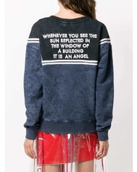 dunkelblaues bedrucktes Sweatshirt von EACH X OTHER
