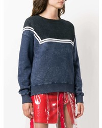 dunkelblaues bedrucktes Sweatshirt von EACH X OTHER