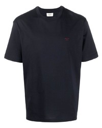 dunkelblaues bedrucktes T-Shirt mit einem Rundhalsausschnitt von Bally