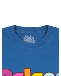 dunkelblaues bedrucktes T-Shirt mit einem Rundhalsausschnitt von Palace