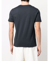 dunkelblaues bedrucktes T-Shirt mit einem Rundhalsausschnitt von Peuterey