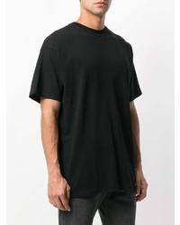 dunkelblaues bedrucktes T-Shirt mit einem Rundhalsausschnitt von Represent