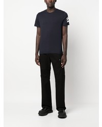 dunkelblaues bedrucktes T-Shirt mit einem Rundhalsausschnitt von Zadig & Voltaire
