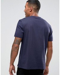 dunkelblaues bedrucktes T-shirt von Ben Sherman