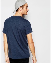 dunkelblaues bedrucktes T-shirt von Jack Wills