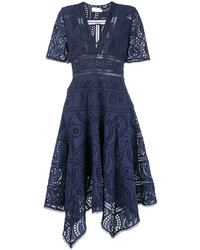 dunkelblaues besticktes Kleid von Zimmermann