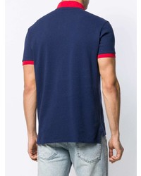 dunkelblaues besticktes Polohemd von Polo Ralph Lauren