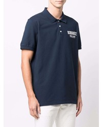 dunkelblaues besticktes Polohemd von DSQUARED2