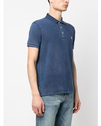 dunkelblaues besticktes Polohemd von Polo Ralph Lauren