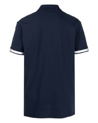 dunkelblaues besticktes Polohemd von Tommy Jeans