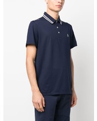 dunkelblaues besticktes Polohemd von RLX Ralph Lauren