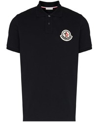 dunkelblaues besticktes Polohemd von Moncler