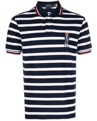 dunkelblaues besticktes Polohemd von Polo Ralph Lauren