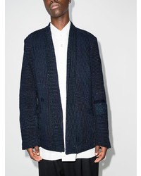 dunkelblaues besticktes Sakko von Greg Lauren