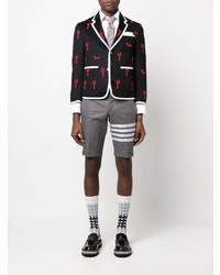 dunkelblaues besticktes Sakko von Thom Browne