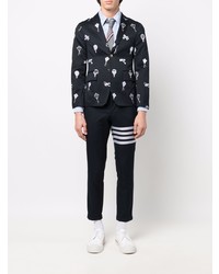 dunkelblaues besticktes Sakko von Thom Browne