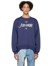 dunkelblaues besticktes Sweatshirt von Ader Error
