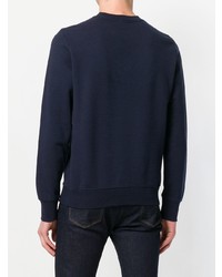 dunkelblaues besticktes Sweatshirt von Ps By Paul Smith