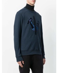 dunkelblaues besticktes Sweatshirt von Rossignol
