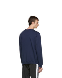 dunkelblaues besticktes Sweatshirt von Kenzo