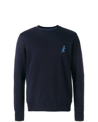 dunkelblaues besticktes Sweatshirt von Ps By Paul Smith