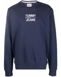 dunkelblaues besticktes Sweatshirt von Tommy Jeans