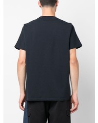 dunkelblaues besticktes T-Shirt mit einem Rundhalsausschnitt von ARTE