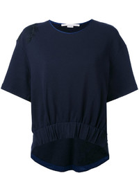 dunkelblaues besticktes T-shirt von Stella McCartney