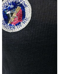 dunkelblaues besticktes Trägershirt von Mr & Mrs Italy