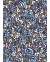dunkelblaues Businesshemd mit Blumenmuster von Jacques Britt